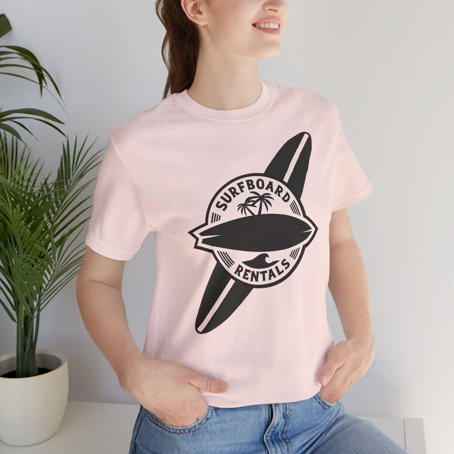 Surfboard Rentals Tee - Unisex Jersey T-Shirt for Beach Lovers, Summer Vibes, Casual Wear, Gift for Surfers, Vacation Apparel