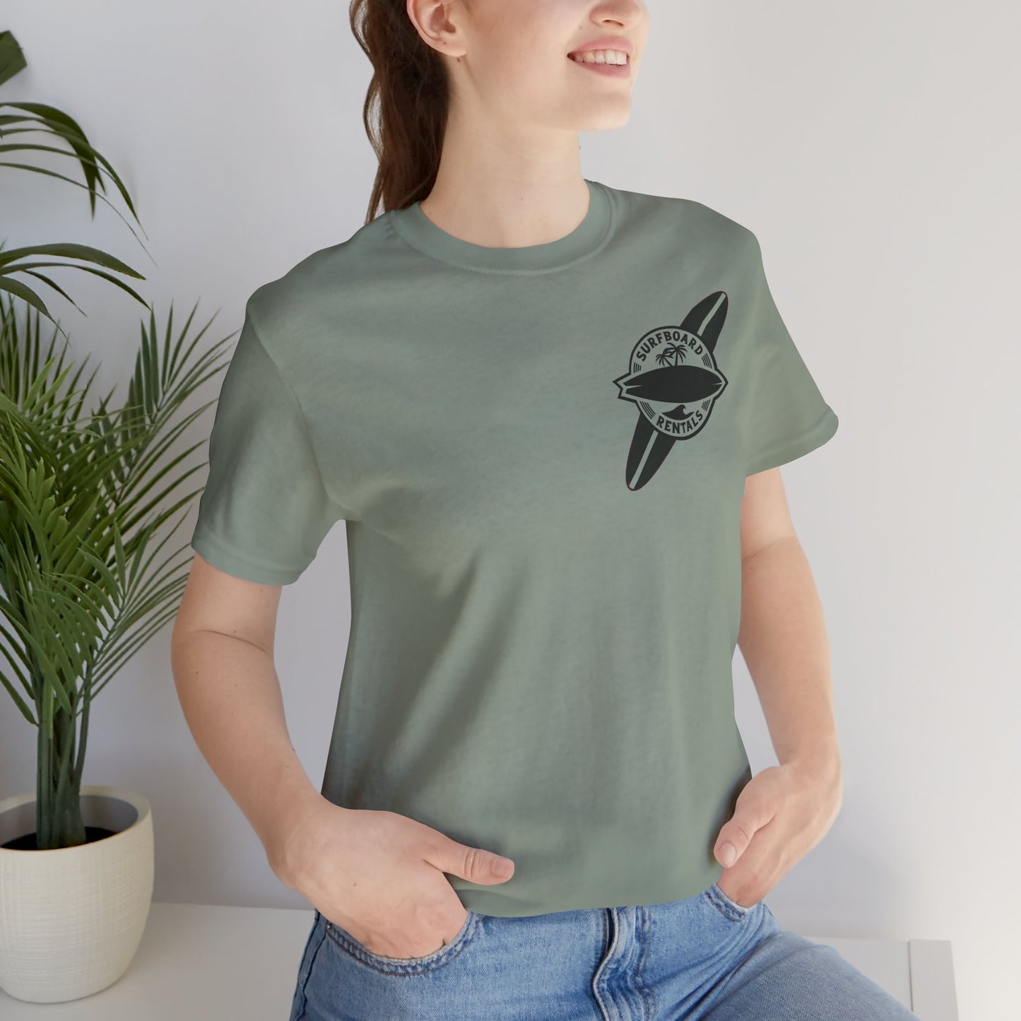 Beach Vibes T-Shirt, Summer Tee, Unisex Jersey Shirt, Holiday Top, Surfboard Theme Shirt, Sun and Sand Apparel