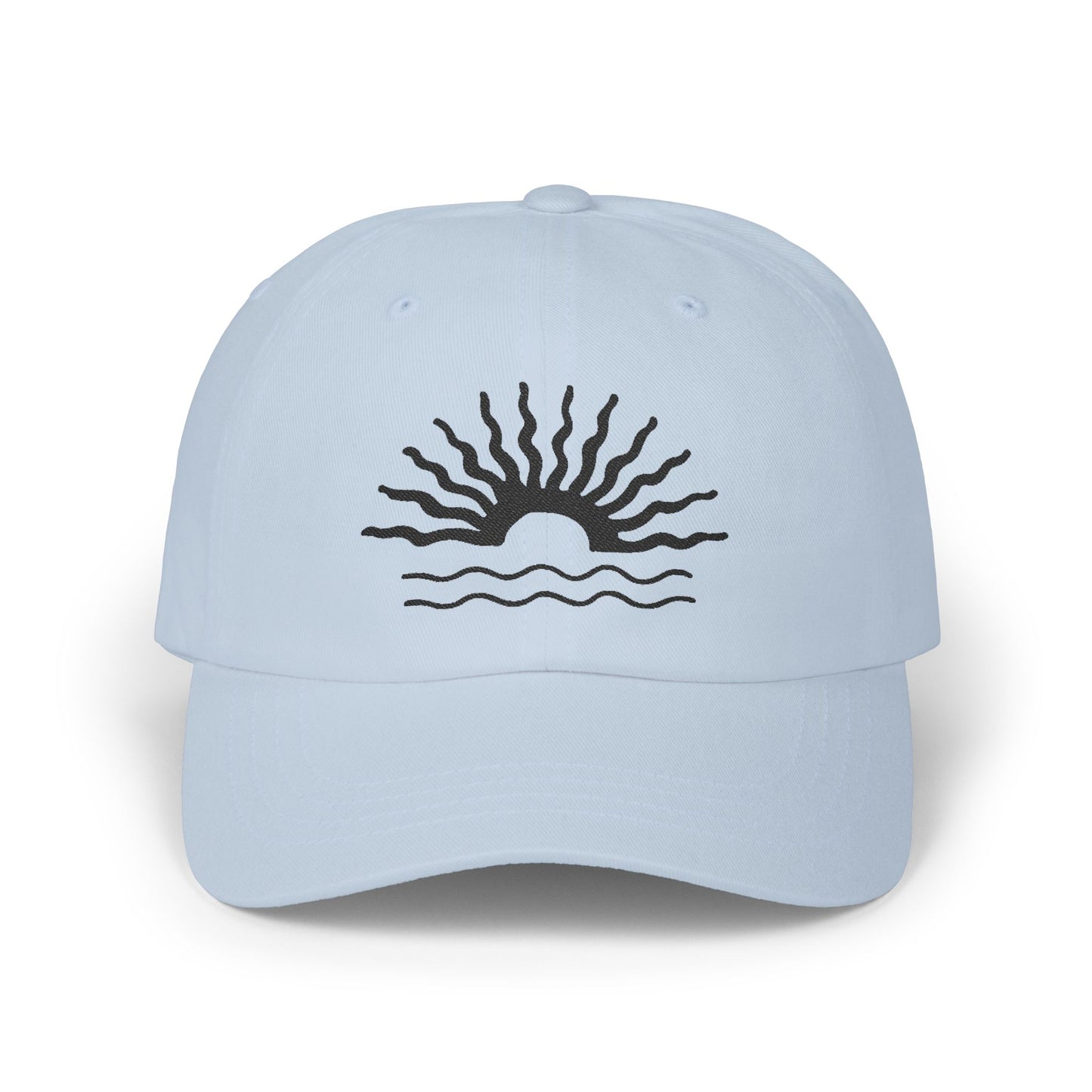 Sunrise Waves Classic Dad Cap | Casual Sun Hat, Beach Wear, Gift for Dad, Summer Accessories, Outdoor Style