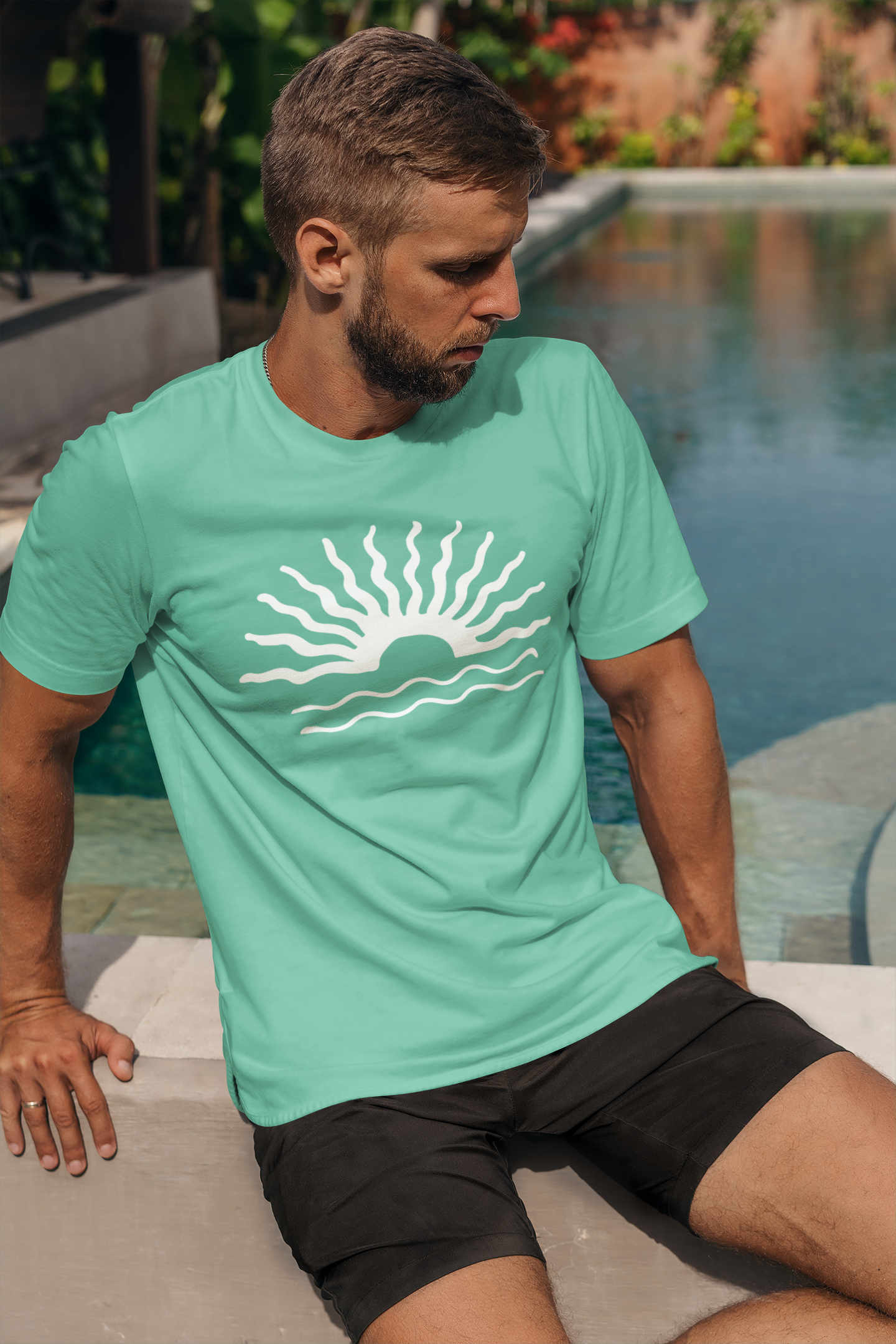 Sun Sea Beach Unisex T-Shirt - Summer Vacation Tee, Holiday Shirt, Ocean Lover Top, Beach Trip Apparel, Sunny Day Clothing