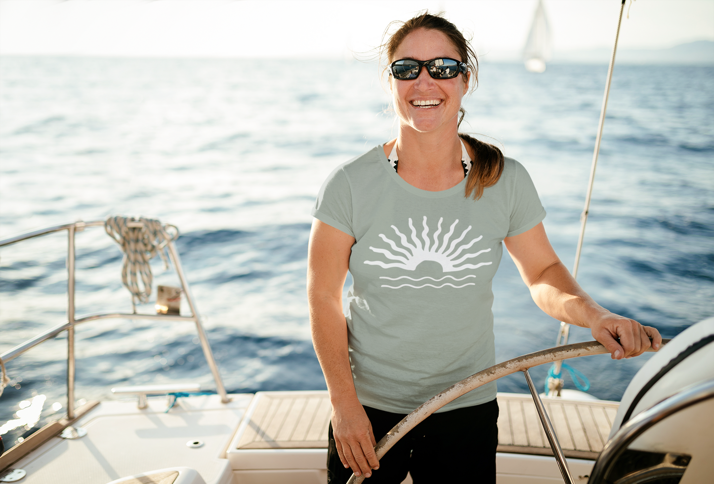 Sun Sea Beach Unisex T-Shirt - Summer Vacation Tee, Holiday Shirt, Ocean Lover Top, Beach Trip Apparel, Sunny Day Clothing