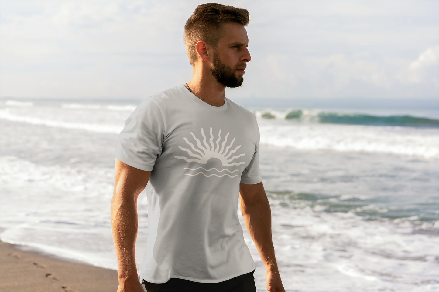 Sun Sea Beach Unisex T-Shirt - Summer Vacation Tee, Holiday Shirt, Ocean Lover Top, Beach Trip Apparel, Sunny Day Clothing