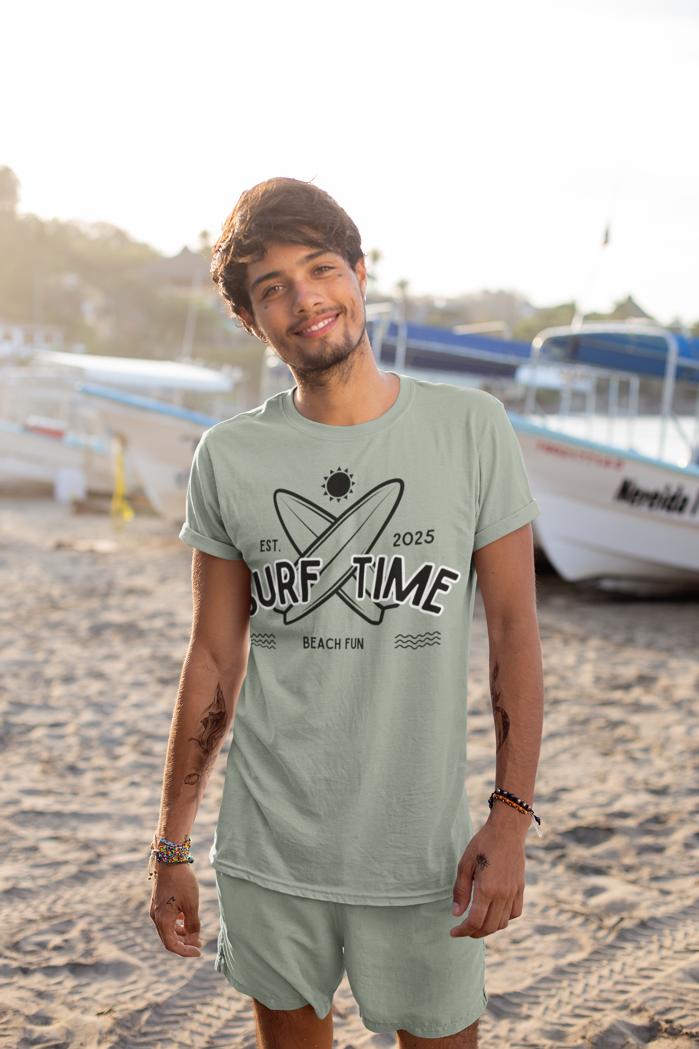Surf Time Unisex Tee - Perfect for Beach Days, Summer Vacations, Surfing, Gifts for Beach Lovers, Casual Outings