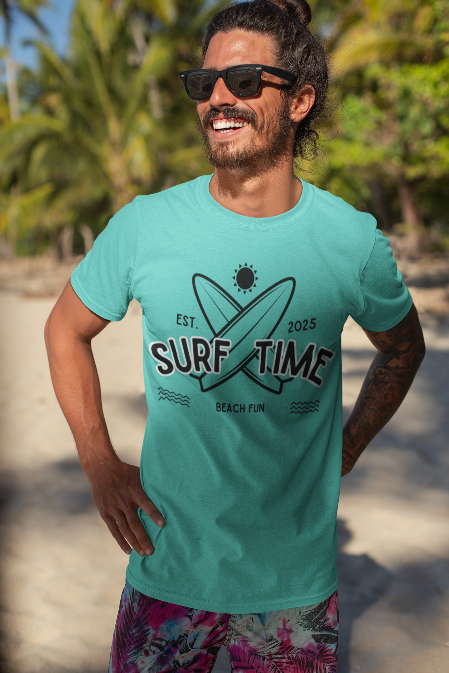 Surf Time Unisex Tee - Perfect for Beach Days, Summer Vacations, Surfing, Gifts for Beach Lovers, Casual Outings