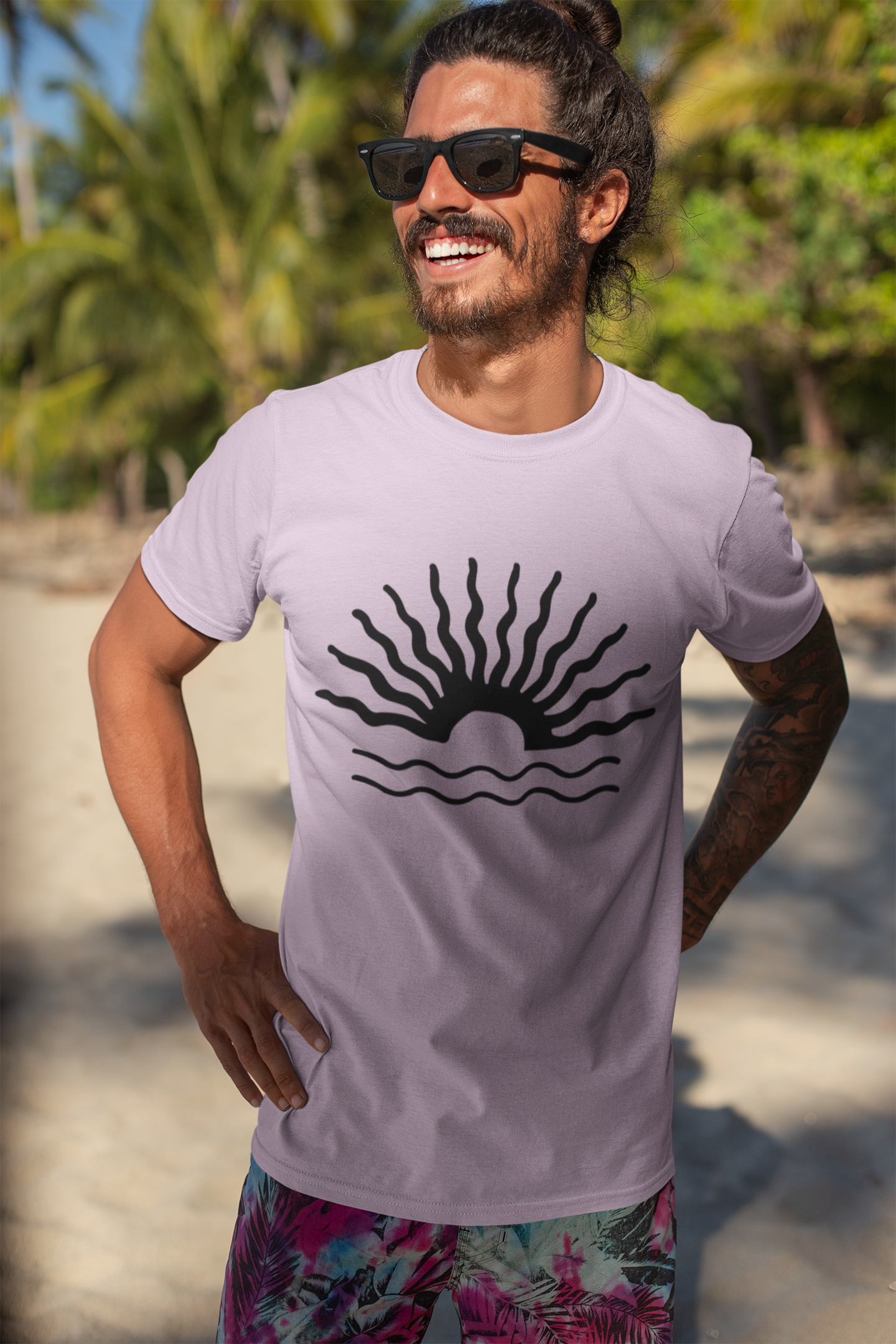 Sunshine T-Shirt, Beach Vibes Tee, Summer Sand Sea Shirt, Holiday Tropical Top, Unisex Jersey Short Sleeve Tee