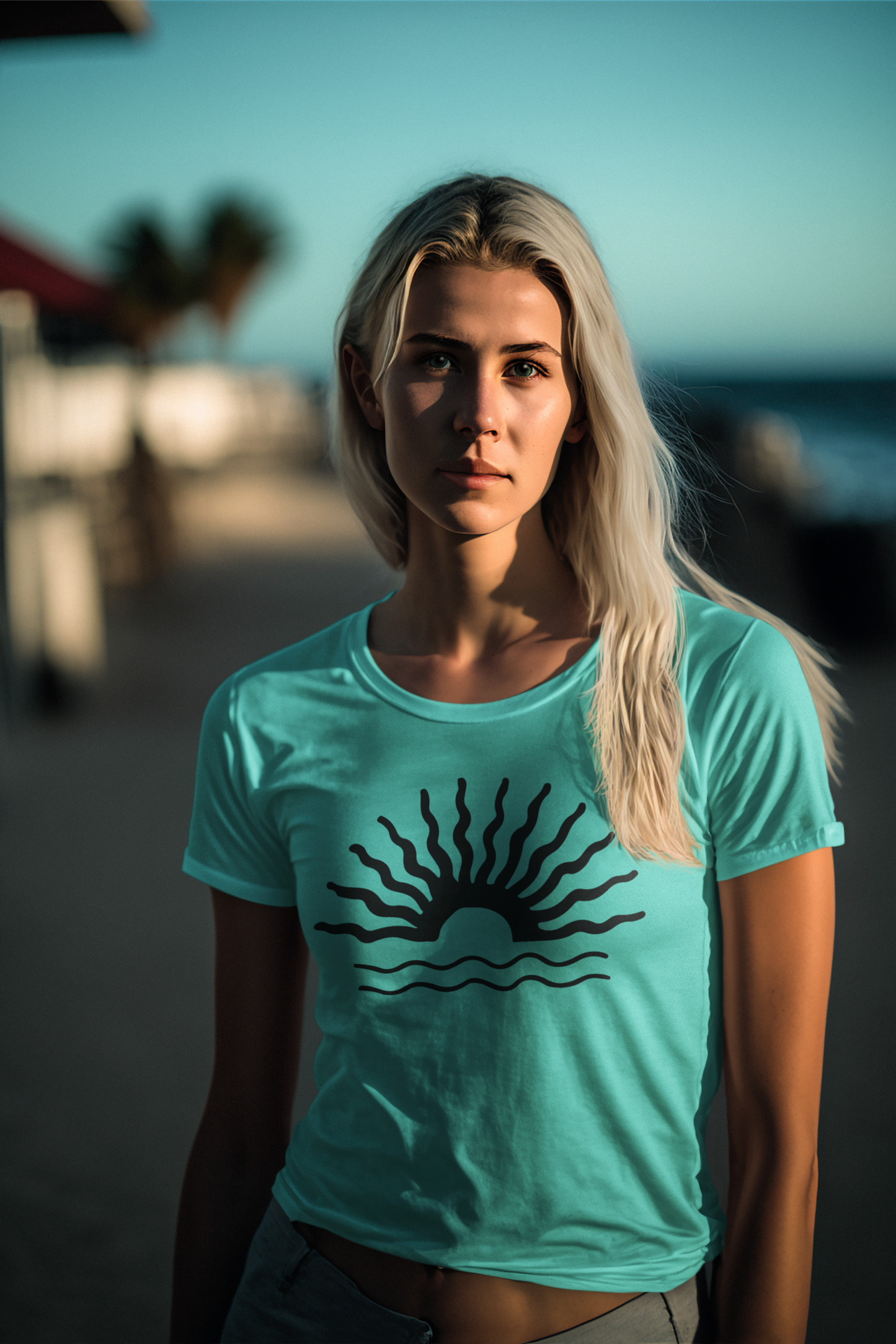 Sunshine T-Shirt, Beach Vibes Tee, Summer Sand Sea Shirt, Holiday Tropical Top, Unisex Jersey Short Sleeve Tee