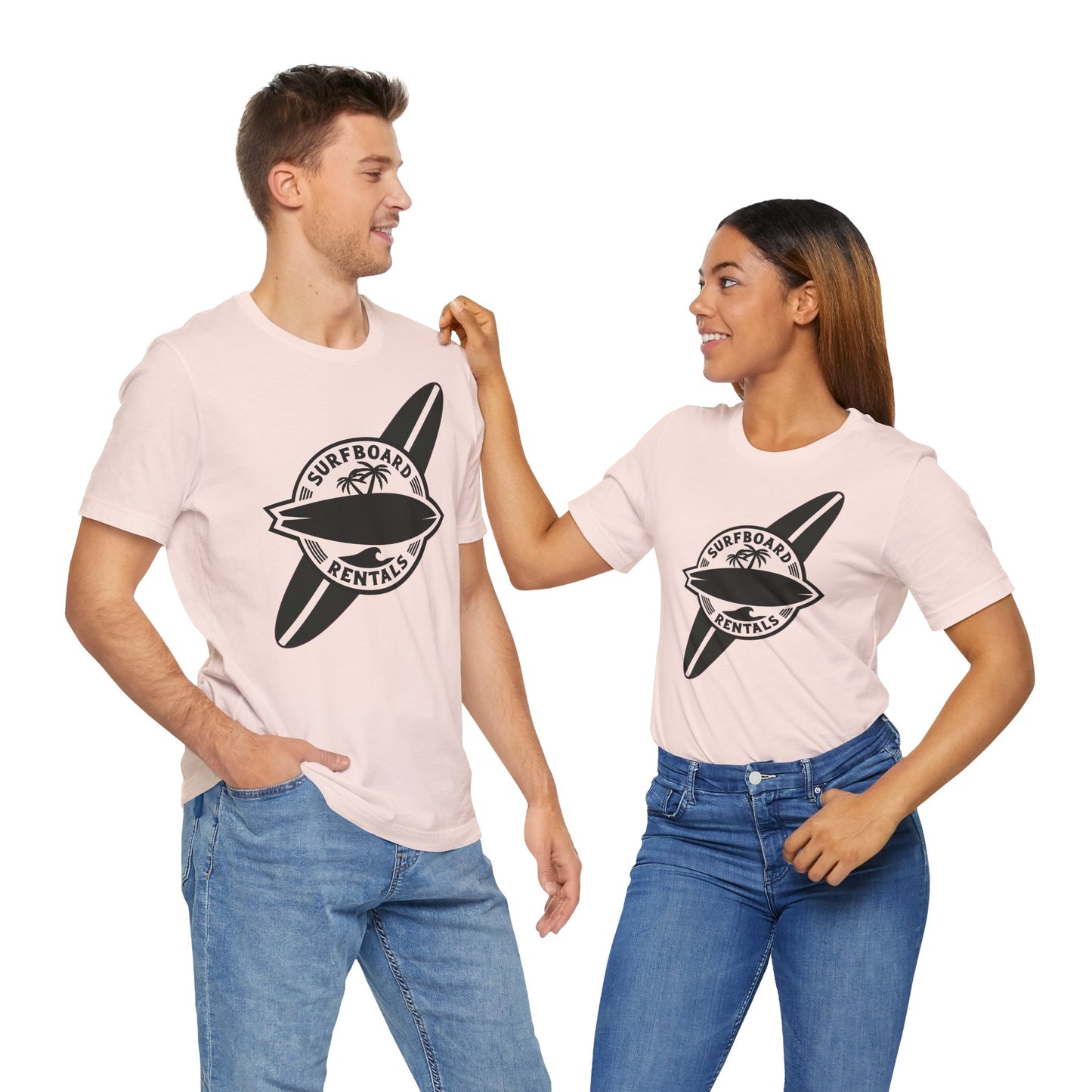 Surfboard Rentals Tee - Unisex Jersey T-Shirt for Beach Lovers, Summer Vibes, Casual Wear, Gift for Surfers, Vacation Apparel