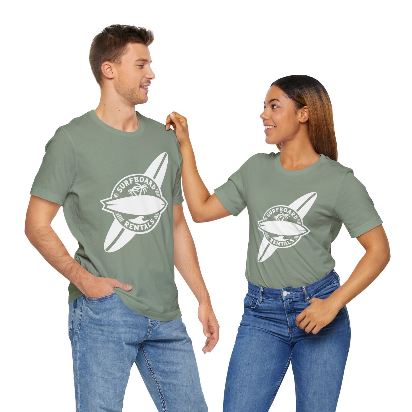 Beach Surfboard Rentals T-Shirt - Summer Holiday Unisex Tee, Beach Vacation Shirt, Surfing Theme Top, Ocean Lover Gift, Beachwear Apparel