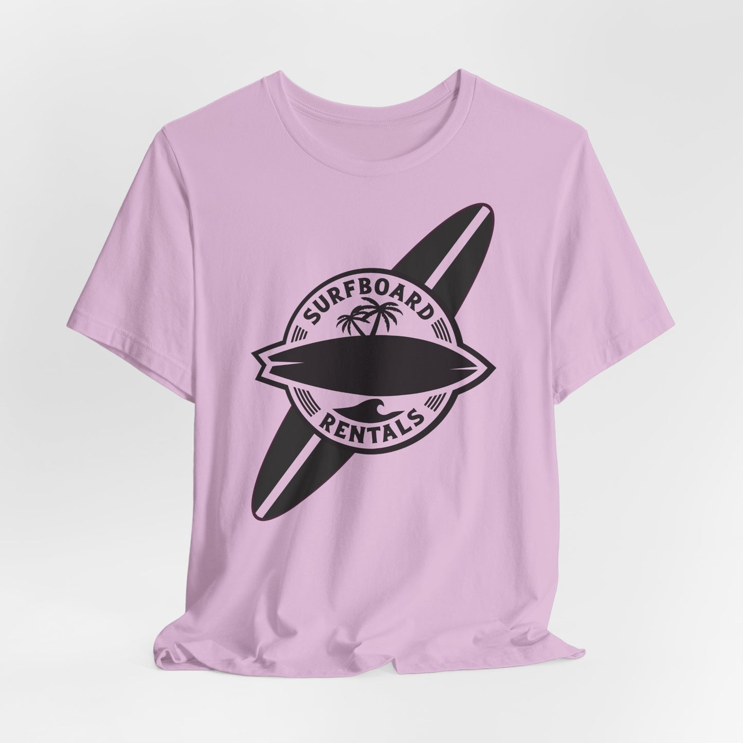 Surfboard Rentals Tee, Beach Vibes Shirt, Unisex Summer Apparel, Graphic Tee for Water Lovers, Vacation Outfit, Gift for Surfers