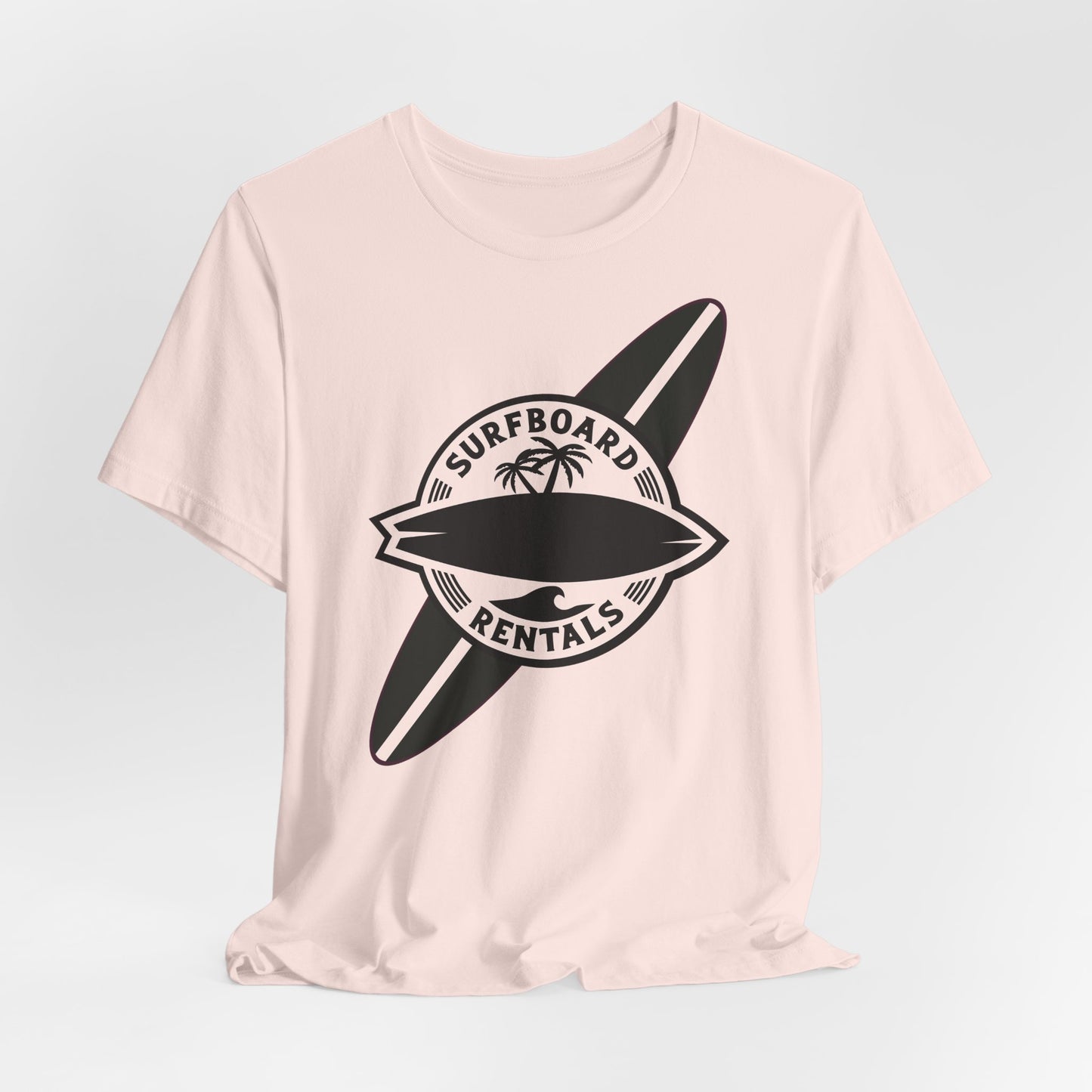 Surfboard Rentals Tee - Unisex Jersey T-Shirt for Beach Lovers, Summer Vibes, Casual Wear, Gift for Surfers, Vacation Apparel