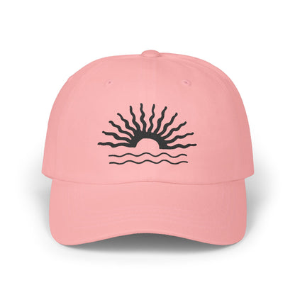 Sunrise Waves Classic Dad Cap | Casual Sun Hat, Beach Wear, Gift for Dad, Summer Accessories, Outdoor Style