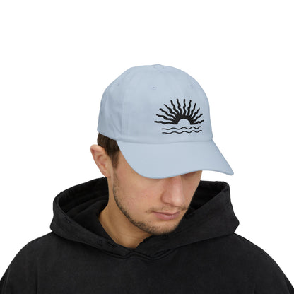 Sunrise Waves Classic Dad Cap | Casual Sun Hat, Beach Wear, Gift for Dad, Summer Accessories, Outdoor Style