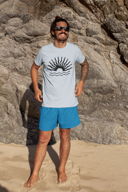 Sunshine T-Shirt, Beach Vibes Tee, Summer Sand Sea Shirt, Holiday Tropical Top, Unisex Jersey Short Sleeve Tee