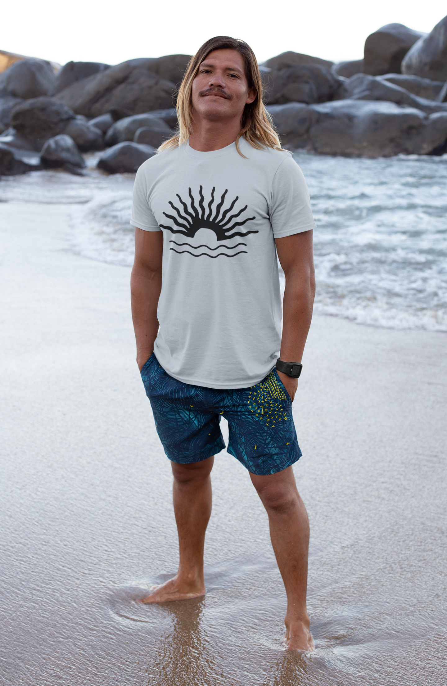 Sunshine T-Shirt, Beach Vibes Tee, Summer Sand Sea Shirt, Holiday Tropical Top, Unisex Jersey Short Sleeve Tee
