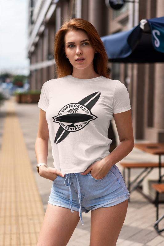 Surfboard Rentals Tee - Unisex Jersey T-Shirt for Beach Lovers, Summer Vibes, Casual Wear, Gift for Surfers, Vacation Apparel