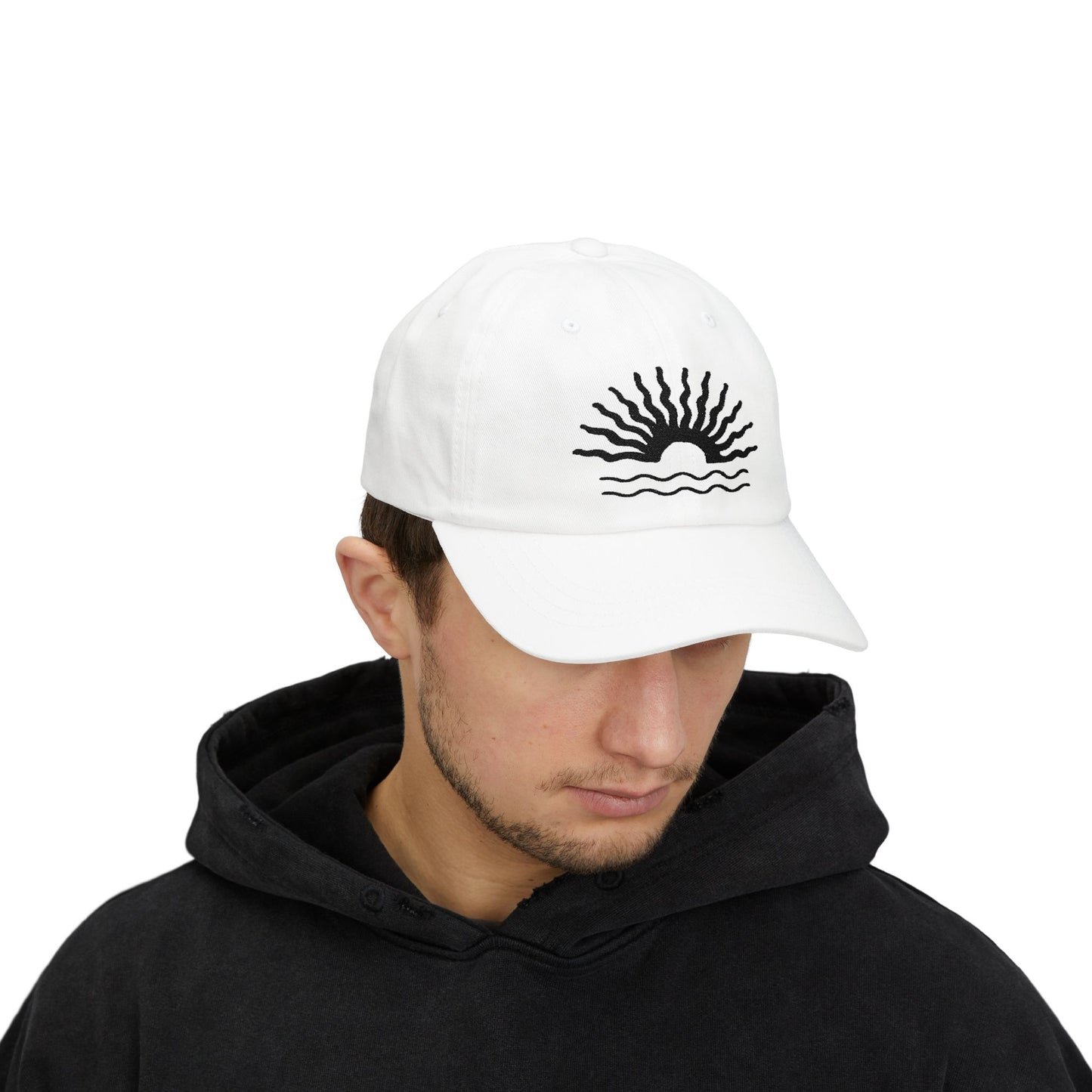 Sunrise Waves Classic Dad Cap | Casual Sun Hat, Beach Wear, Gift for Dad, Summer Accessories, Outdoor Style